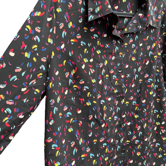 Cabi Ferris Blouse Black Rainbow - Picture 6 of 11